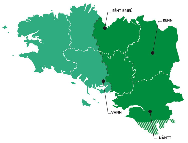 Carte du Gallo - Création graphique Stéphane Triballier - lejardingraphique.com